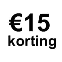 15 euro korting