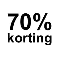 70 korting