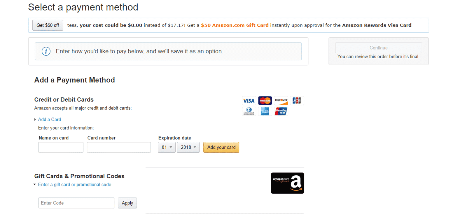 Amazon kortingscode