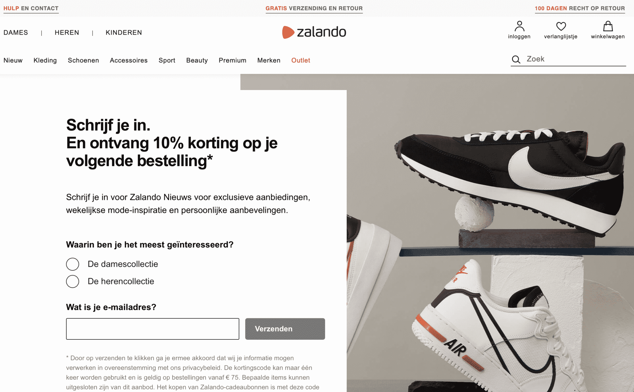 Nieuwsbrief van Zalando